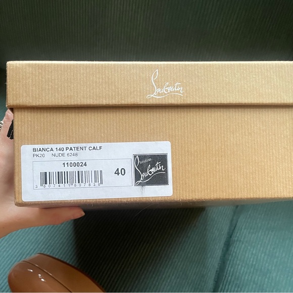 Nude Christian Louboutin Bianca 140 Platform heels size 40 - Picture 9 of 9